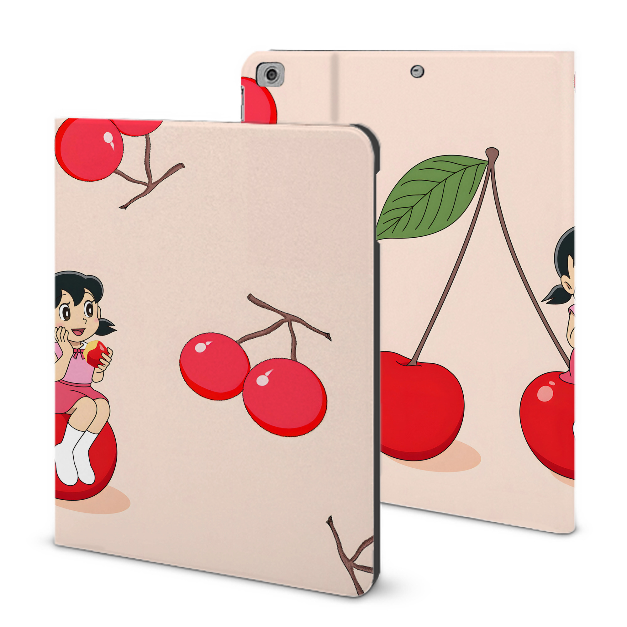 （画像用） ドラえもん Doraemon IPad ケース ブック型 PUレザー TPU 耐衝撃 軽量 薄型 ペン収納なし 全面保護 IPad 各モデル対応
